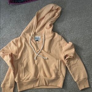 Peach Zip-Up Hoodie